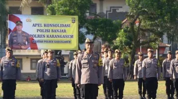 128 Personel Polres Karangasem Ditugaskan Jadi Polisi Banjar